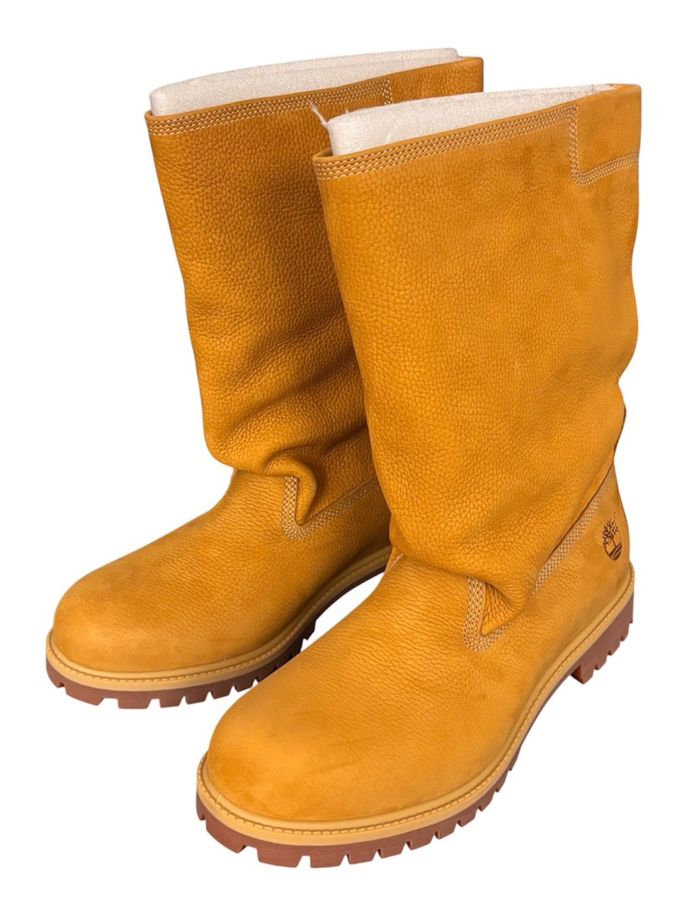 Timberland x TELFAR Premium Pull-On Boot Wheat Nubuck Mid-Calf Men's US 12